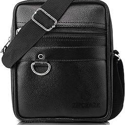 Water Resistant Multipurpose Synthetic Leather Sling Cross Body Travel Office One Side Shoulder Bag With Adjustable Strap for Men, Crossbody Mobile Messenger Bag, Corporate Gift for Men-image-38