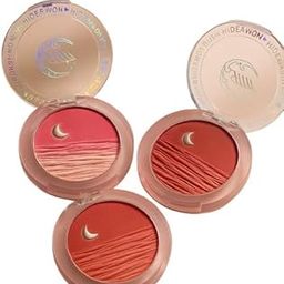 Moon Design Blush Palette, Dual-Tone Coral Shades, Embossed Pattern-image-22
