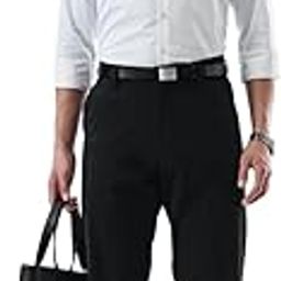 Men Formal Trousers | Loose Fit Mid Rise Self-Design | Premium Polyester Blend with Medium Stretch & Smooth Finish for Office & Formal Occasions-picture-19