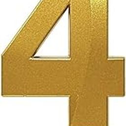 Pop The Party 4Number 3D Gold Candle Cake Topper with Crown| Number Candles for Kids Adults 4th Birthday Candles Anniversary Parties Birthday Number Candle Cake Topper Decoration.-image-38