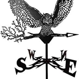 CALANDIS™ Metal Weather Vane Yard Art Owl Weathervane for Roof Walkway Courtyard | Weathervanes | Garden D?©cor | Yard, Garden & Outdoor Living-image-63