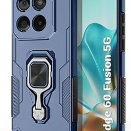 TheGiftKart Tough Armor Bumper Back Case Cover for Motorola Moto Edge 60 Fusion 5G | Ring Holder & Kickstand in-Built | 360 Degree Protection Back Cover Case for Moto Edge 60 Fusion (PC & TPU, Blue)-image-49