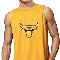 antiloop Men's Printed Vest, T-Shirt Sleeveless, Sando for Men-picture-2