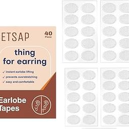 (pack of 40) Ear Lobe Tape/Invisible Ear Lobe Support Patch for Pierced Ears - Eliminates the Look of Torn or Stretched Piercings - Protects Healthy Ear Lobes from Tearing-image-51