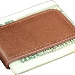Tan Leather Magnetic Money Clip-image-18