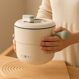 1.8 Litre Electric Hot Pot | Fast Heating Multi-Cooker for Noodles, Rice, Soup, Eggs | Automatic, Portable & Compact Mini Kettle for Hostel, Office, Travel | White Kitchen Essential-picture-8