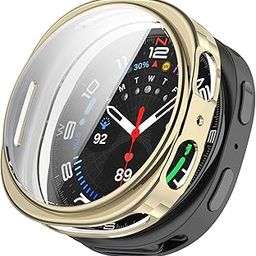 OBOE TPU 44mm Screen Protector Case Compatible with Samsung Galaxy Watch 8 44mm (H-Gold) [WATCH NOT INCLUDED]-image-47