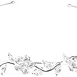Crystal Flower and Leaves Headband for Bridal Bridesmaid Wedding Tiara| Wedding & Formal Occasion | Bridal Accessories |1 X Bridal Headband-image-86