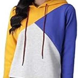 Womens Full Sleeve Sweatshirt(YellowBlueSilver,L)-image-65