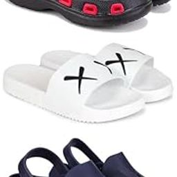 Lightweight Classic Clogs || Sandals with Slider Adjustable Back Strap for Men-Combo(3)-3017-3029-3136-7 Navy(COMBO(3)-3017-3029-3136-7_BZ)-picture-22