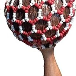SPEHUB Handmade Coconut Shell Maracas, Shakers & Rattles- Hand Percussion- COCONUT CABASA (Maracas)-image-43