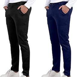 Men Regular Fit Lycra Blend Trousers | Formal Trouser Combo Pack#52-picture-19