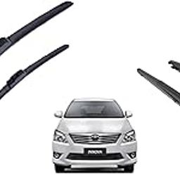 AutoClean Front Wiper Blade + Rear Wiper Arm with Blade Innova (2009-2015) (Windshield Washer Tablet Free)-image-11