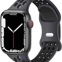 Sport Bands Compatible for Apple Watch Bands 49mm 45mm 44mm 42mm 41mm 40mm 38mm,Breathable Soft Silicone Sport Women Men Replacement Strap Compatible with iWatch Ultra & SE & Series 8/7/6/5/4/3/2/1-image-93
