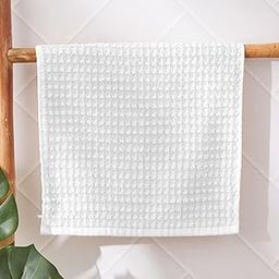 LINENWALAS 100% Bamboo Waffle Quick Dry Face Towel Set of 6 Pieces, Ultra Soft, Super Absorbent Luxury Light Weight & Travel Friendly Face Towel for Sensitive Skins, Gym, Yoga (White, 33 x 33 CM)-image-56