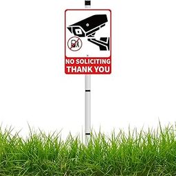 OOSSXX No Trespassing Sign, Private Property No Trespassing Sign,NO POOP AND PEE Reflective Yard Warning Sign,Aluminum outdoor Security Sign with Stakes-image-51