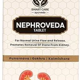 SMART CARE AYURVEDA Nephroveda Kidney Health Supplement – 60 Tablets | Supports Detox, Uric Acid & Stone Relief | Ayurvedic Herbal Formula-image-92