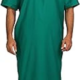 HOSPRIQS Unisex Reusable Patient Gown -Back Open Tie Type - Ideal only for Patients (pack of 1) (Free size, Green)-image-42
