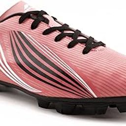 Nivia Birsa Football Stud Shoe for Men/Sports and Soccer Shoe/Comfortable and Lightweight/Size-09 (Pink/Black)-image-75