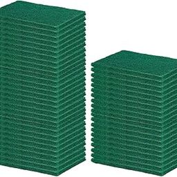 Ecommer Scrubber Pads, Sponge Scrubber for Kitchen Cleaning, Foam Pad, Sponge Scrubber for Utensils, Non-Scratch Scrub Pads, Green Pack of 50-image-85