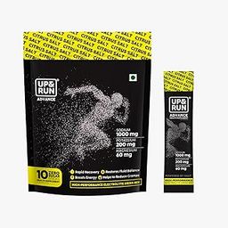 UP&RUN Advance - Citrus Salt | No Sugar Electrolyte Drink Mix for Rapid Hydration & Recovery | 10 Stick Packs-21