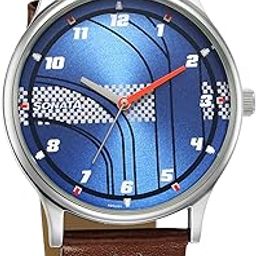 RPM Blue Dial Leather Strap Analog Watch for Men-77105SL08-31