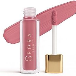 Seora Beauty Adore Me Liquid Lipstick | Transfer-Proof, Smudge-Proof | Up to 24HR Stay | Matte Finish | Non-Sticky & Non-Drying | Lightweight Formula | 4ml (Petal)-image-74