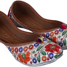 Multicolor Stylish Ethnic Rajasthani Jaipuri Jutis for Women (Multicolor16 - UK Size 7)-image-22