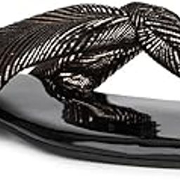 Women Gold Daily Printed Open Toe Flat Flatforms-image-1