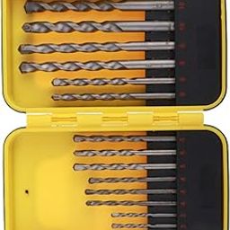 Losa 15pcs/set HSS Twist Drill Bit Tools Set Impact for Wall Cement Concrete-18