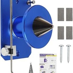 UJEAVETTE Lawn Mower Blade Balancing Tool Sturdy 8.6x13.6x10cm Accessory High Strength Blue-image-48