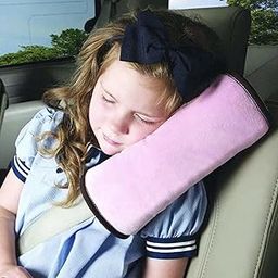 Safe-O-Kid® Baby Neck Support Pillow - Adjustable Neck Safety Pillow for Comfortable and Safe Sleep in Car Seat and Stroller Pink, Pack of - 2-19