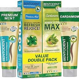 BENTODENT TOOTHPASTE 100 g Foam-free Mint and Cardamom Natural Oral Care Toothpaste 100 g-0