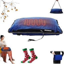 Helios Hand Warmer, Hand Warmer Pouch, USB Hand Warming Pillow, No Water Required, Heated Hand Warmers for Hands Feet, Back, and Abdomen (Blue, one)-image-46