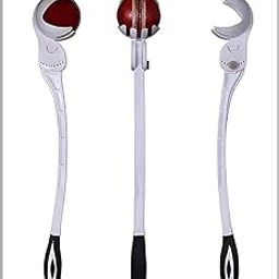TEAM FS SPORTS Side Arm Adjustable Ball Thrower for Cricket Practice | Fast & Spin Bowling Trainer | Plastic Material | Ideal for Kids, Adults & Coaches | (Pack of 1) (White)-image-88