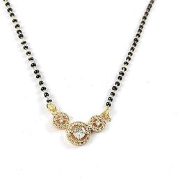 Regenwox Fashion Mangalsutra for Women with American Stone and Gold Plated-image-81