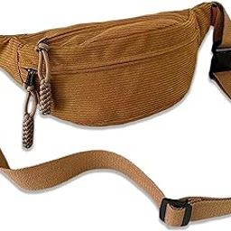 Cross-Body Waist Bag - Waterproof Waist Bag, Multi-Functional Running Waist Belt for Travel and Hiking, Men's Waist Pouch, Ideal for Outdoor Adventures and Everyday Use (Light Brwon)-image-99