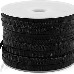 ZHuidjo 100m x 14mm Expandable Braided PET Sleeving Cable Weave for Car Audio (SN: d1d a3d c86 a97 633)-14