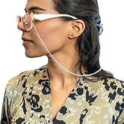 Spectacles Rose Gold Beads Chain Holder Beaded Eyeglass Chain Sunglasses Holder Lanyard Necklace-46