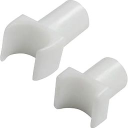 MobilityKart White Nylon Rail Glide for Fixed Arm Wheelchair (1 Large 1 Small)-18