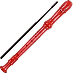 Blueberry R-51 Descant Soprano Recorder German style C Key 8 Holes Music Recorder Instrument Suitable for School Ensembles | Home Practice | Music Classes Flute Kids Recorder With Cleaning Rod (RED)-image-23