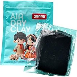 Jenna Air-Dry Clay 300g-Black | Non-Toxic, Lightweight Modeling Clay for Kids & Adults | Ideal for Sculpting, DIY Projects, Dolls, Figurines, Charms, Art & Craft-image-3