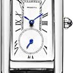 Quartz Watch for Women, Lady Stylish Square Dress Watch with Leather Strap and Sapphire Crown-image-79