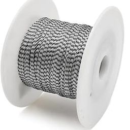 ZHuidjo Black Silver Tone 100m x 4mm Audio Expandable Braided Sleeving Cable for Car (SN: 3d2 1a5 693 638 eaa)-19