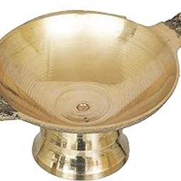 Brass Akhand Jyoti Diya for Puja Small Size-image-36