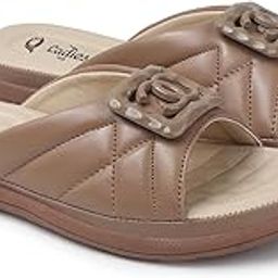 Women's Fashion Slipper Sandals Comfort Wedge Heels with Extra Soft Cushion Footbed & Arch Support Footwear-image-19