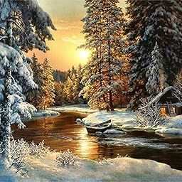 HASTHIP Paint By Numbers For Adults Painting Kits, Oil Painting Diy Kit For Adults Pre-Printed Canvas Art Home Decoration, Beginners Friendly, Multicolor-image-13