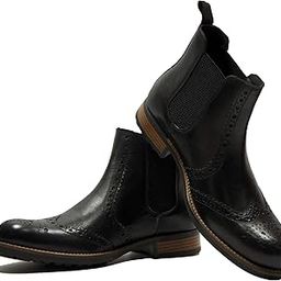 LEATHER BROGUE CHELSEA BOOT FOR MEN-image-91