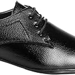 Men's 2 Inch Heel Height Increasing Formal Derby lace-Up Shoes-image-100