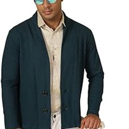 Waffle Knit Shrug for Men | Full Sleeve, Shawl Collar Cardigan for Men | Best for Casual Wear, Fashion Wear Cardigan-19